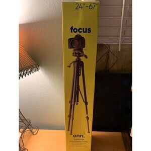 Onn 100029437 67" Aluminum Camera/Smartphone Tripod Adjustable Height Light Weig
